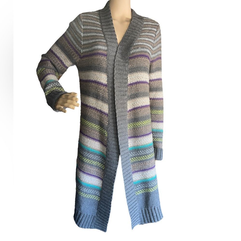 Old navy multiple color, striped cardigan - Picture 1 of 5